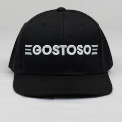 3D Puff Black Gostoso Stripes Logo Embroidered Baseball Hat