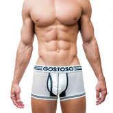 Mesh Boxer Brief White Underwear