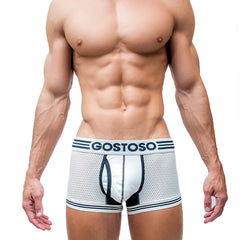 Mesh Boxer Brief White Underwear