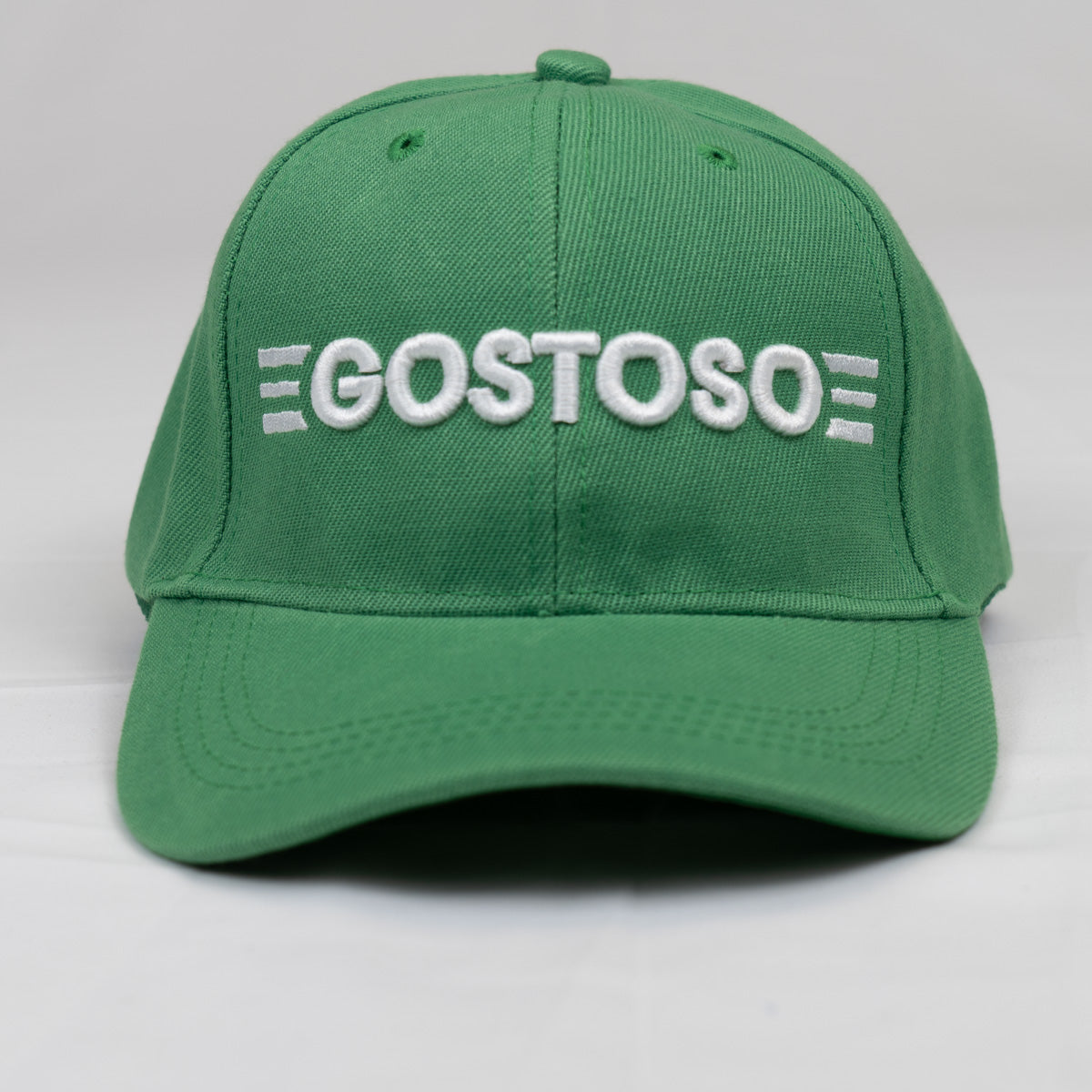3D Puff Green Gostoso Stripes Logo Embroidered Baseball Hat
