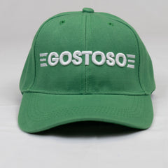 3D Puff Green Gostoso Stripes Logo Embroidered Baseball Hat