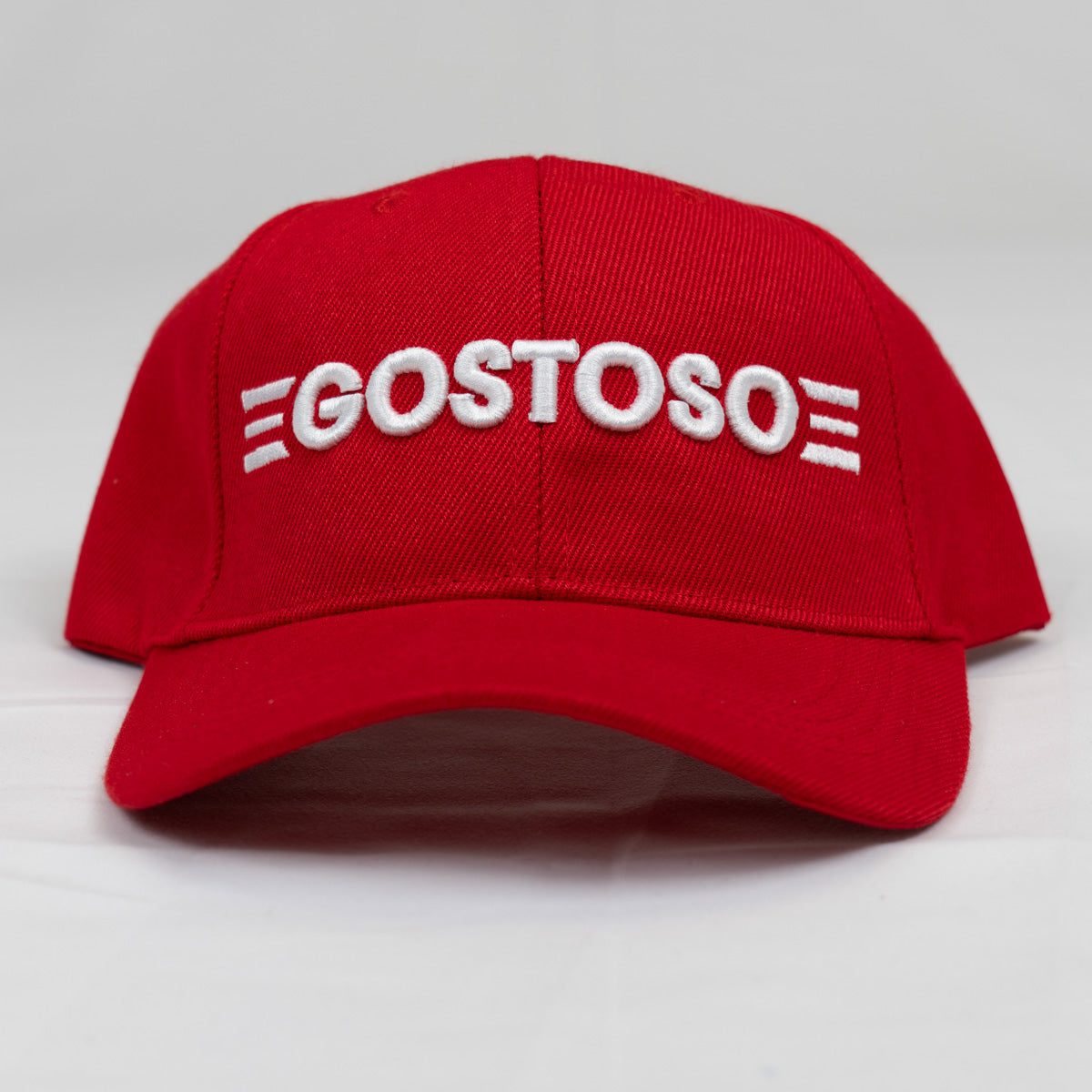 3D Puff Red Gostoso Stripes Logo Embroidered Baseball Hat