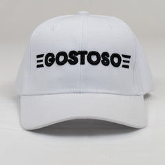 3D Puff White Gostoso Stripes Logo Embroidered Baseball Hat
