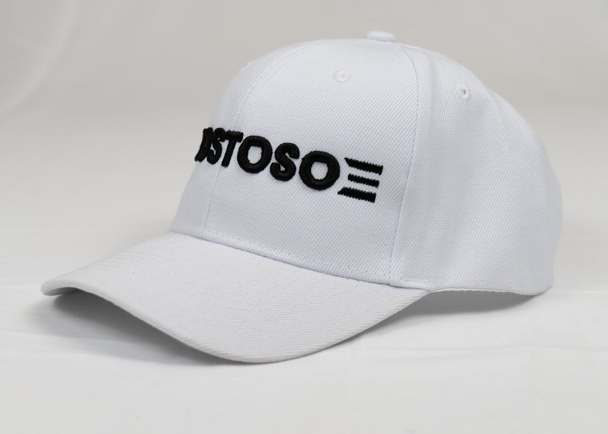 3D Puff White Gostoso Stripes Logo Embroidered Baseball Hat