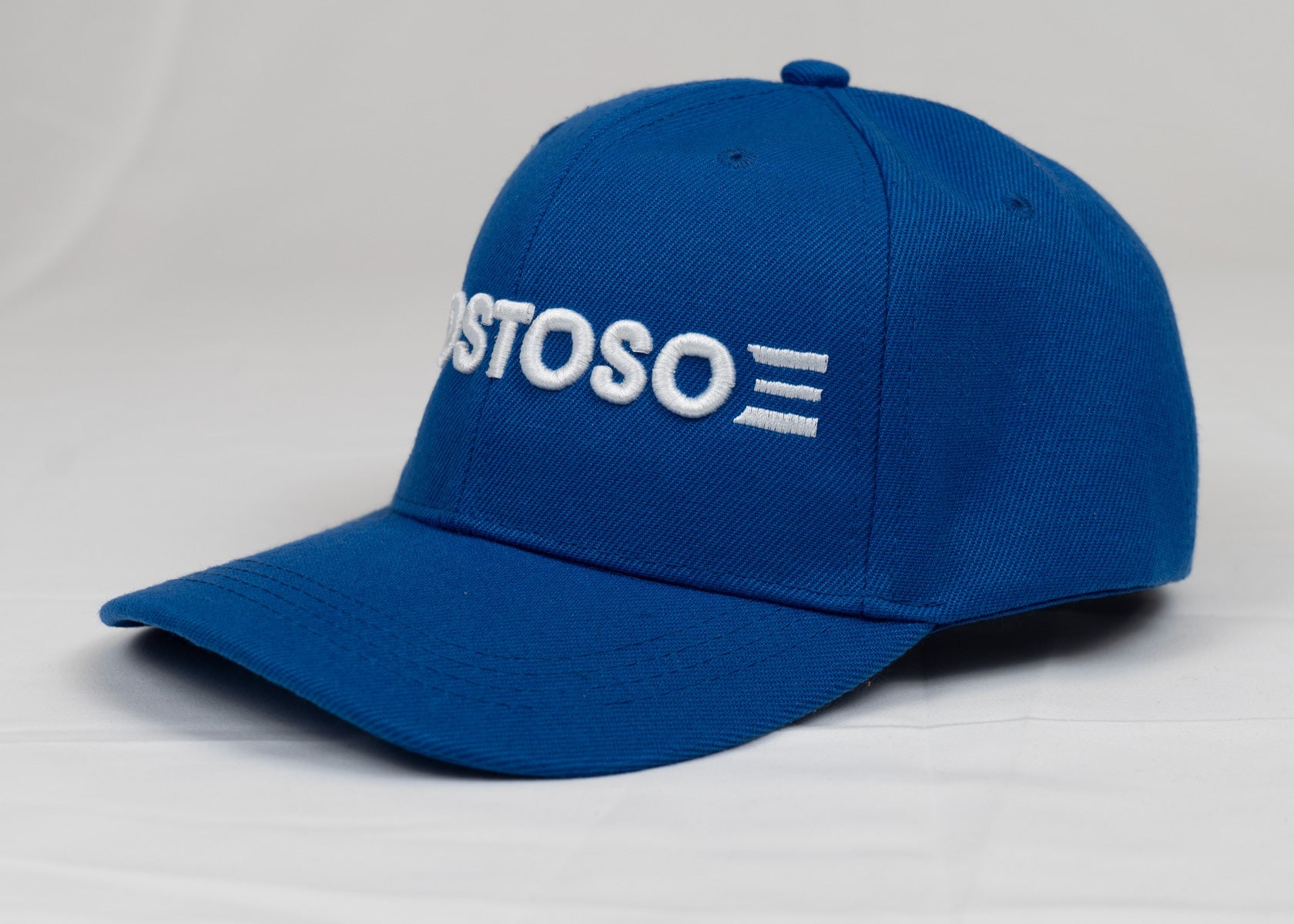 New 3D Puff Blue Gostoso Stripes Logo Embroidered Baseball Hat