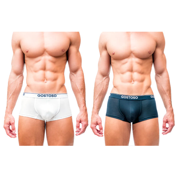Gostoso Boxer Brief White/Black 2-pack Underwear