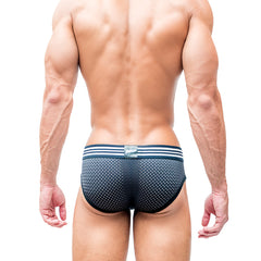 Black Mesh/Cotton Brief Underwear
